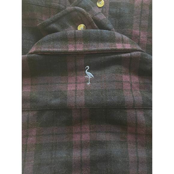 TailorByrd "The Sweatshirt" size Medium in color "Berry" Purple Plaid Lumberjack - Picture 7 of 16